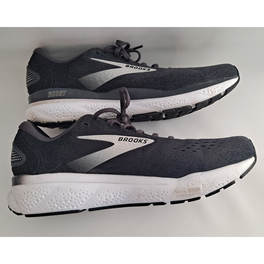 Brooks Ghost 16 Womens Running Shoes Black Gray 1204071B090 Size 11 D No Insert - Picture 4 of 9